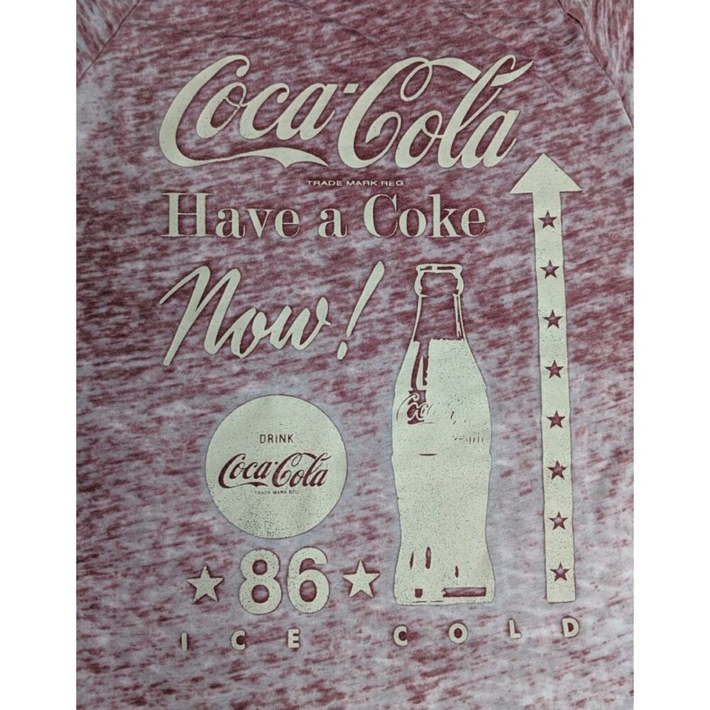 Coca Cola Burnout Graphic Tee - Size S - EUC